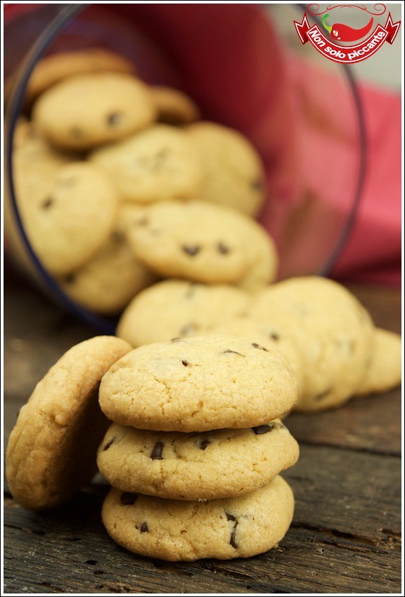 Cookies con gocce di cioccolato www.nonsolopiccante.it