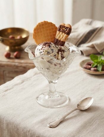 Coppa di gelato alla stracciatella