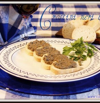 crostini neri toscani piatto