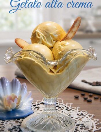 coppa di gelato alla crema