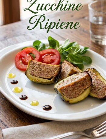 piatto zucchine ripiene