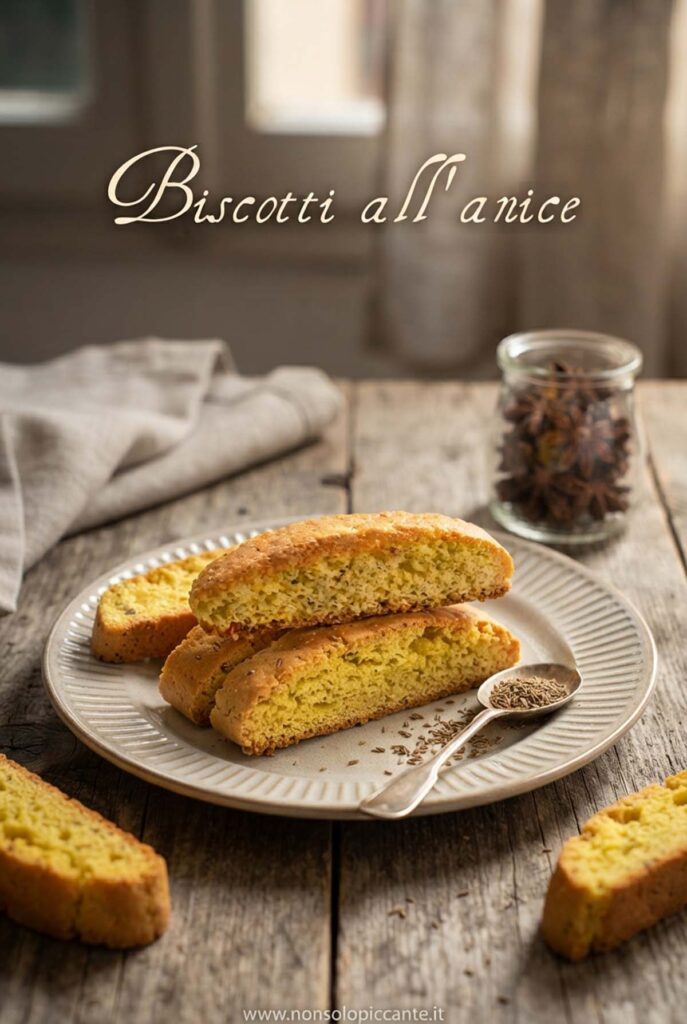 piatto di biscotti all'anice