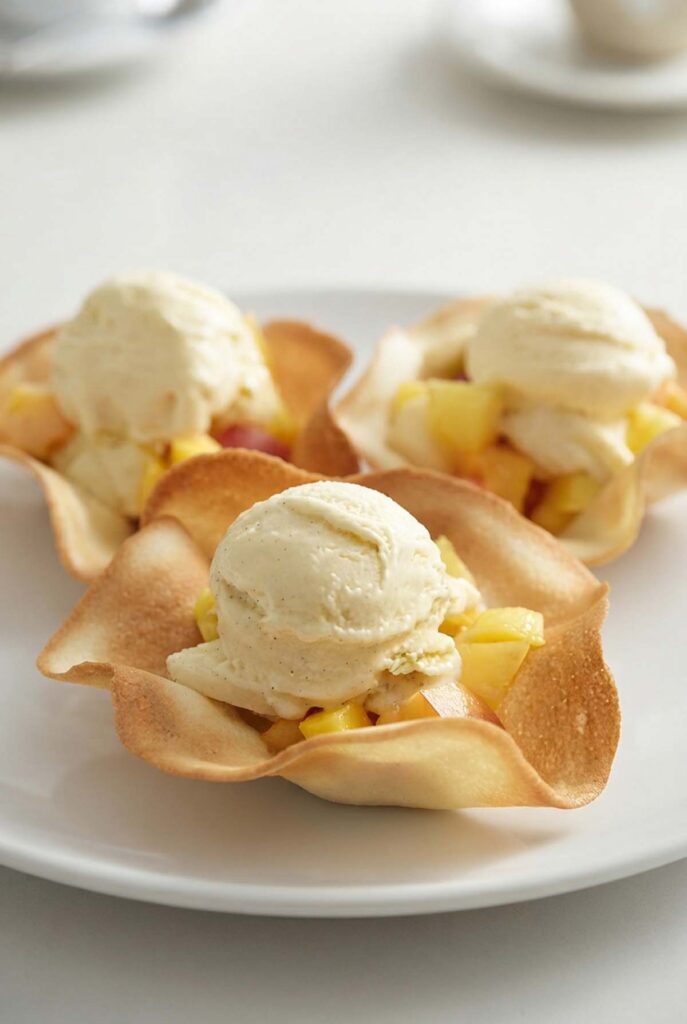 cestini croccanti per il gelato