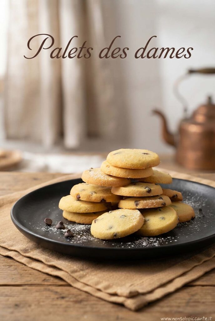 piatto di biscotti palets de dames
