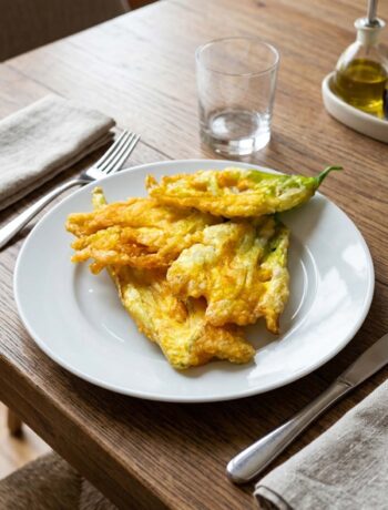 fiori di zucca fritti tavola verticale