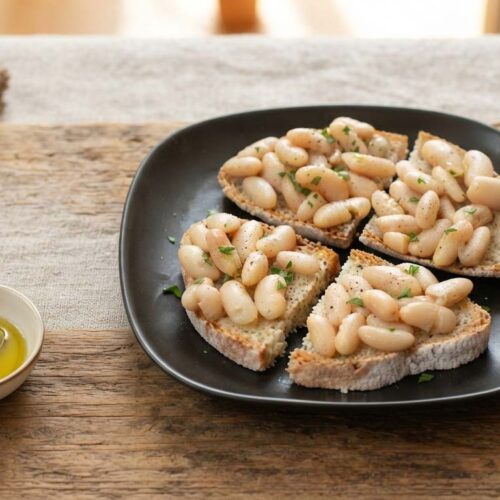 crostoni di fagioli cannellini