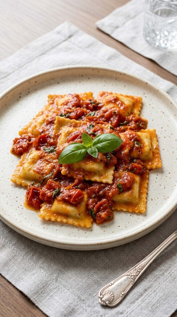 ravioli al pomodoro vert