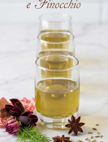 bicchiere di liquore anice e finocchio