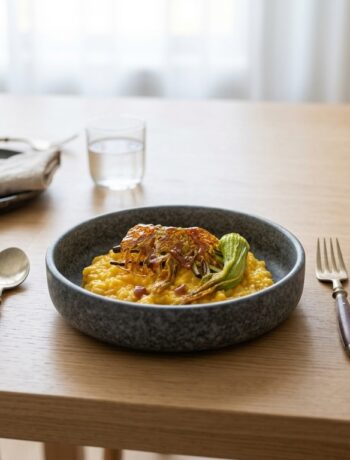 Riso caramellato alla zucca in cucina