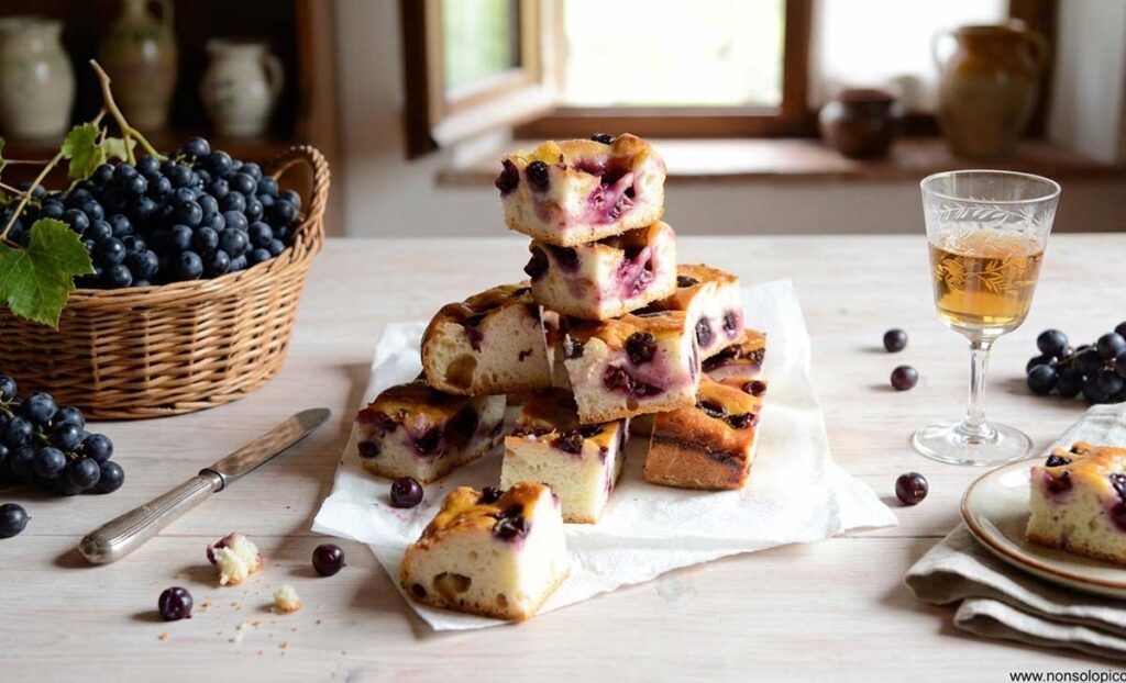piatto pandolce all'uva