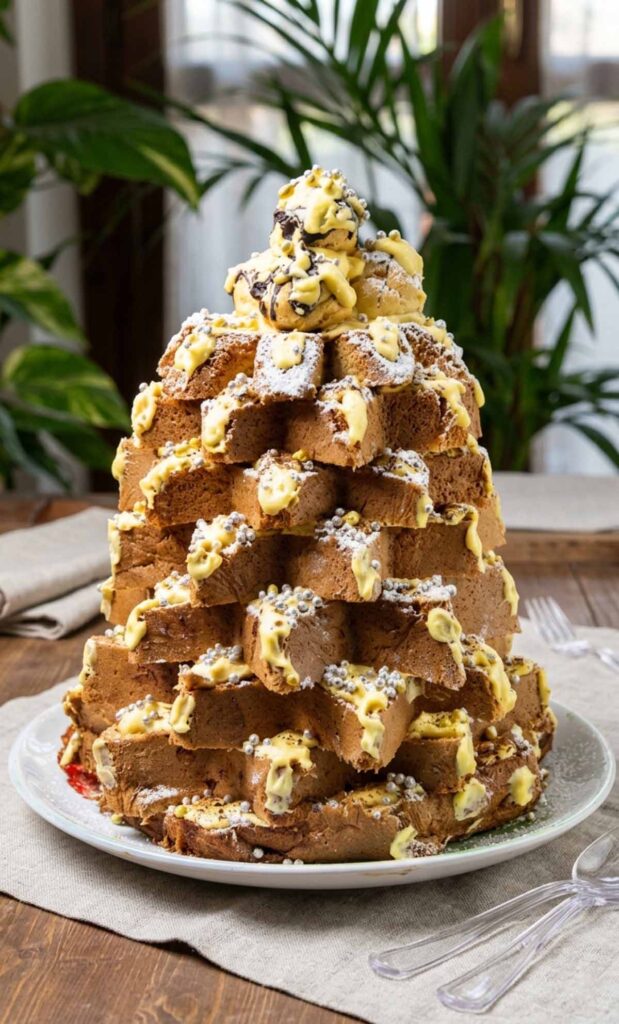 tavola pandoro farcito