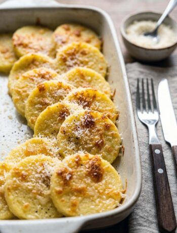 teglia di gnocchi alla romana gratinati al forno