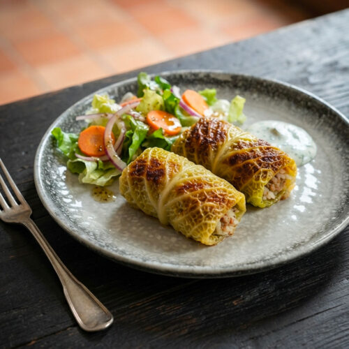 Involtini di cavolo verza