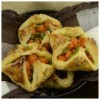 Fagottini con zucca e piselli