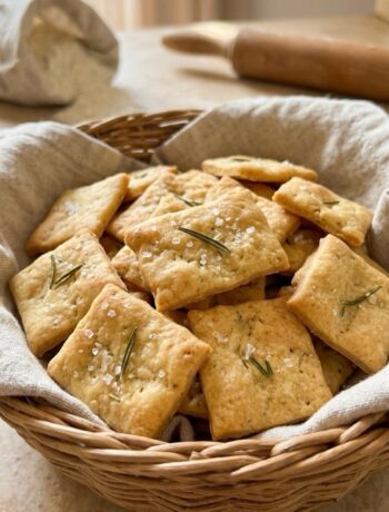 crackers con lievito madre