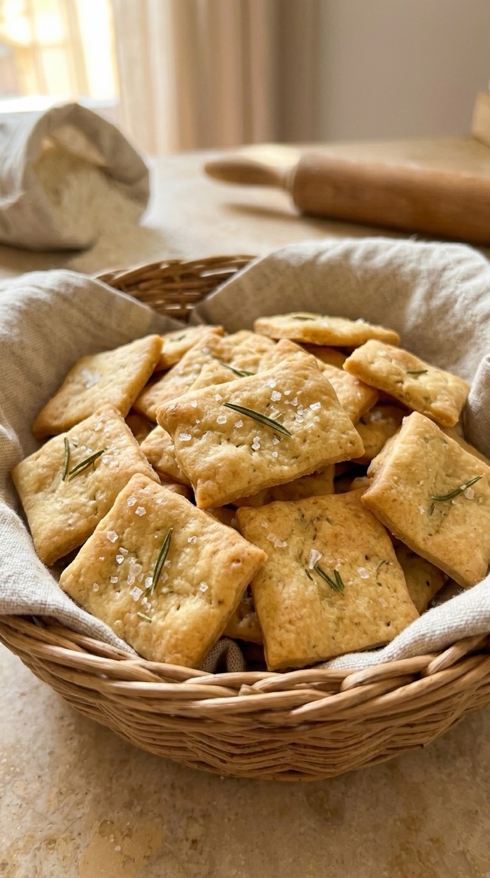 crackers con lievito madre