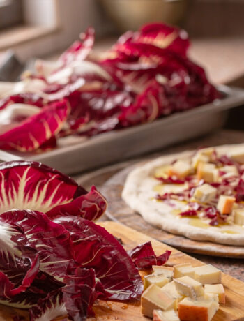 pizza radicchio e taleggio