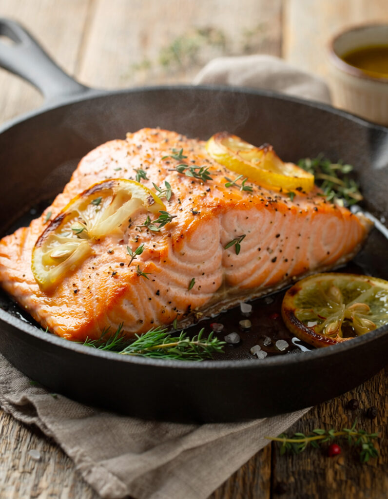 Salmone in padella