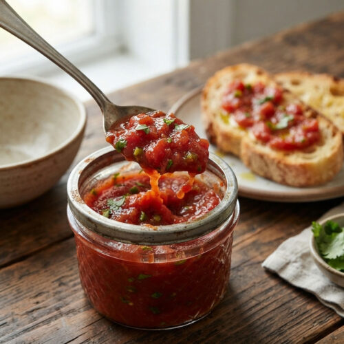 Salsa frita la salsa messicana di pomodoro