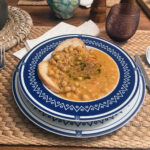 piatto con zuppa dei ceci del valdarno