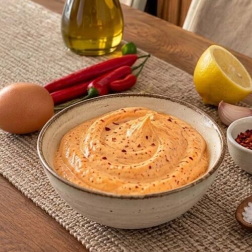 piatto maionese piccante con uova pastorizzate