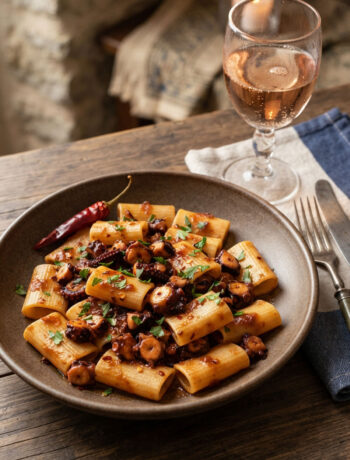 paccheri al ragù di polpo